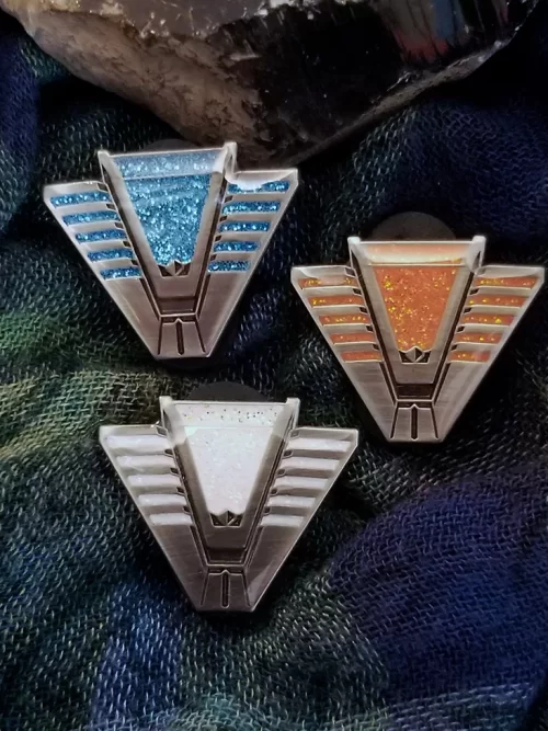 Stargate Chevron Mini Enamel Pin - Grade B, Galaxy Bundle